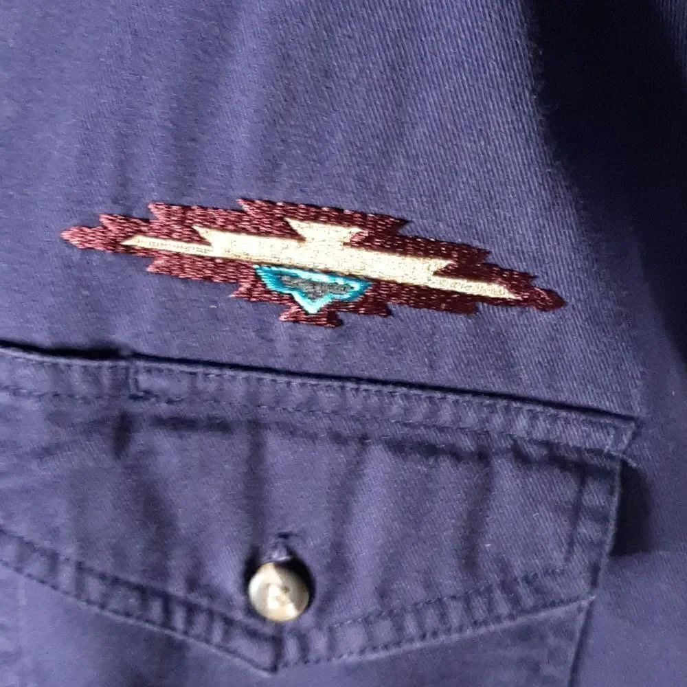 Express Rider Indian Button Down Shirt - Picture 3 of 10